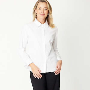 Essentials Cotton Shirt -White