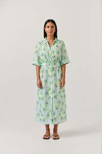 Sunray dress-ocean emerald