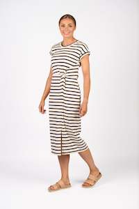 Knewe: K1047 Parker Dress-Cream/ Ink