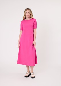 Lemon Tree: Sole Dress -Fuchsia