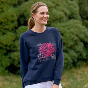 Sweatshirts Jumpers And Crews: HENDERSON CREW-printed-navy