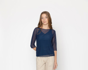 Two By Two: Two by Two Sia Top - Navy