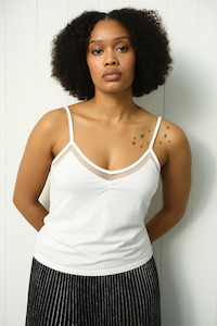 Coop: HEART & CAMISOLE Camisole-White