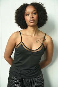 HEART & CAMISOLE Camisole-Black