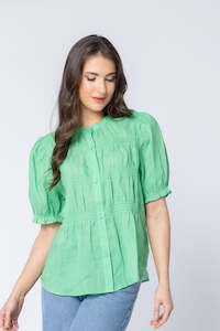 BONITA BLOUSE-EMERALD