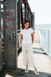 Et Alia: Sierra Top-Ivory Florals