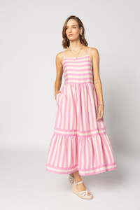 Drama The Label: OLIVIA DRESS-CANDY STRIPE