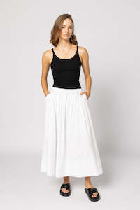 Drama The Label: DIRECTION SKIRT-WHITE