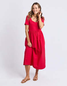 Ella Dress Crimson