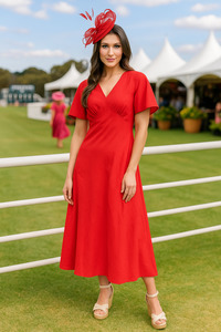 Seeking Lola: APPLAUSE DRESS-BERRY