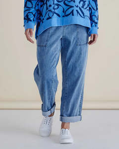 Quinn Cotton Jogger - Blue