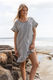 Elise V Neck Cotton Rib Dress
