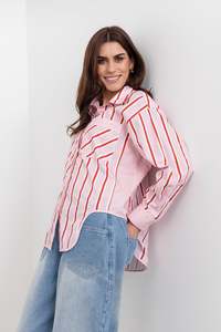 Mi Moso: MAXWELL SHIRT-CANDY STRIPE