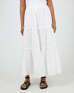 Winslet Maxi Skirt -White