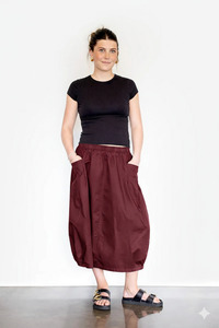 ANTLER CYRUS SKIRT-MERLOT