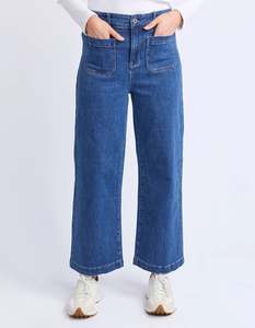 Pre Order: Alyssa Front Pocket Jean Mid Blue Wash-DUE FEB