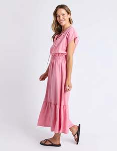 Pre Order: Lia Dress Geranium Pink-DUE LATE JAN
