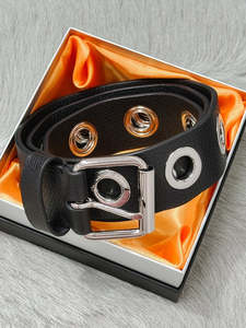 Eyelet BeltJet Black