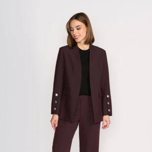 Knewe: Knewe Carter Blazer Raisin