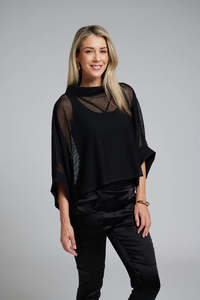 Bioko Top | Mesh Layering Top | N-E-S