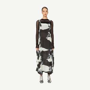 Valen Dress -Glacier Print