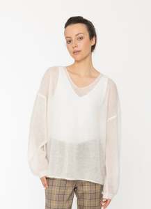 Two By Two: Emilia Knit Top-WINTER WHITE