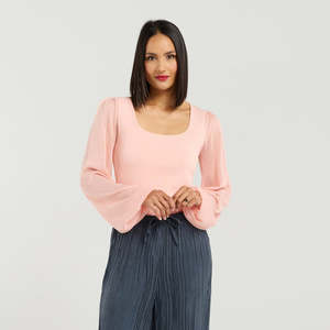 LUCY KNIT-BLUSH
