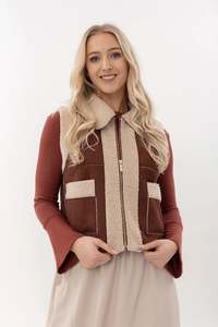 Mi Moso: Tayla Vest -Rust