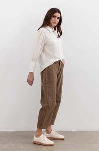 Moss Bailey Barrel jean - brown wash