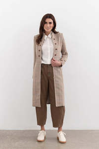 Mi Moso: Camila Coat-PLAID
