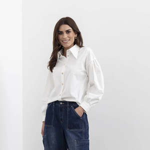 Mi Moso: Fairfax Shirt -White
