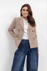 Mi Moso: Mateo Jacket-Plaid
