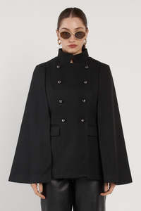 Fate Becker: ELLIS MILITARY CAPE-BLACK