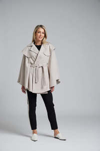 Suri Cape | Winter Wool Cape | N-E-S