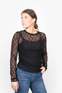 Antler splice layering top-Licorice -PRE ORDER DUE MID APRIL