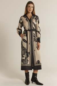 Fate Becker: JUNE SHIRT DRESS-SHADOW