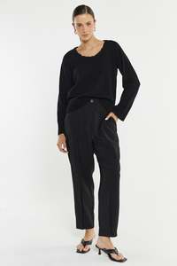 Sass: LO TAPERED CARGO-BLACK