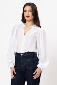 SYLVIE TOP-WHITE