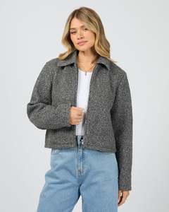 All About Eve: ALL ABOUT EVE ARIANA JACKET Mocha-PRE ORDER
