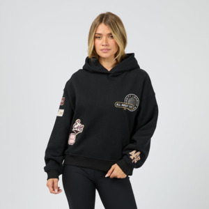 All About Eve: ALL ABOUT EVE ELITE BOX HOODIE -BLACK