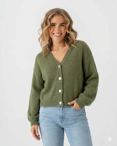 Msch Copenhagen: MSCH Petrinelle Hope Cardigan-OLIVINE