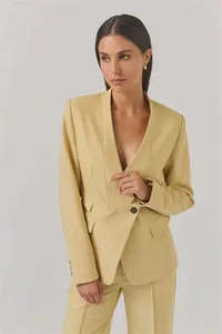 Tuesday: TUESDAY TUXEDO BLAZER -BUTTER-SIZE 12