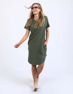 BAY DRESS-KHAKI