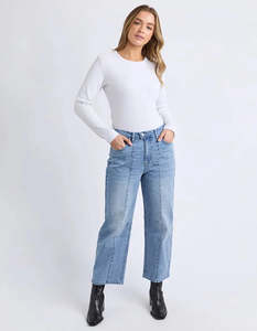 Foxwood: Foxwood Ambrose Barrel Jean Light Blue