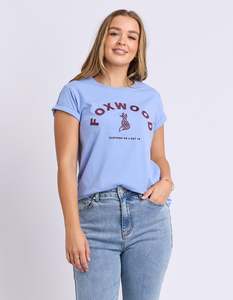 FOXWOOD EFFORTLESS TEE-CORNFLOWER