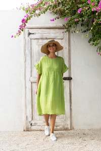 REINA DRESS-GREEN
