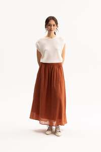MOLLY SKIRT-BRICK
