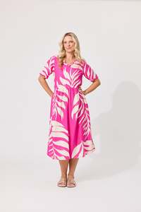 MARISSA DRESS-FUCHSIA FLORAL