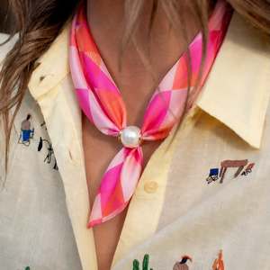 Antler Accessories: Pearl Fasten Neck Tie | Sorbet
