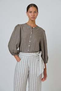 GA590 LINEN BLOUSE-GAUZE